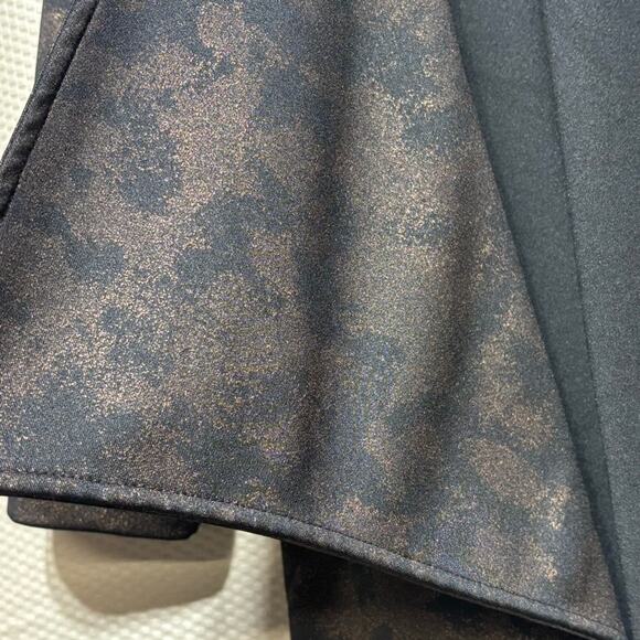 Wrangler Women's Cardigan Size S Black Bronze Shimmer Draped Open 3/4 Sleeve - Picture 2 of 9